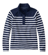 L.L.Bean On Sale | Women's Peaks Island Button Mockneck, Stripe