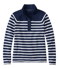 L.L.Bean On Sale | Women's Peaks Island Button Mockneck, Stripe