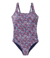 L.L.Bean New | Women's Coastal Essential Scoop Tanksuit, Print