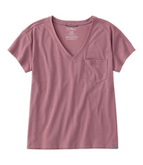 L.L.Bean Online | Women's Mountainside V-Neck Pocket Tee, Short Sleeve