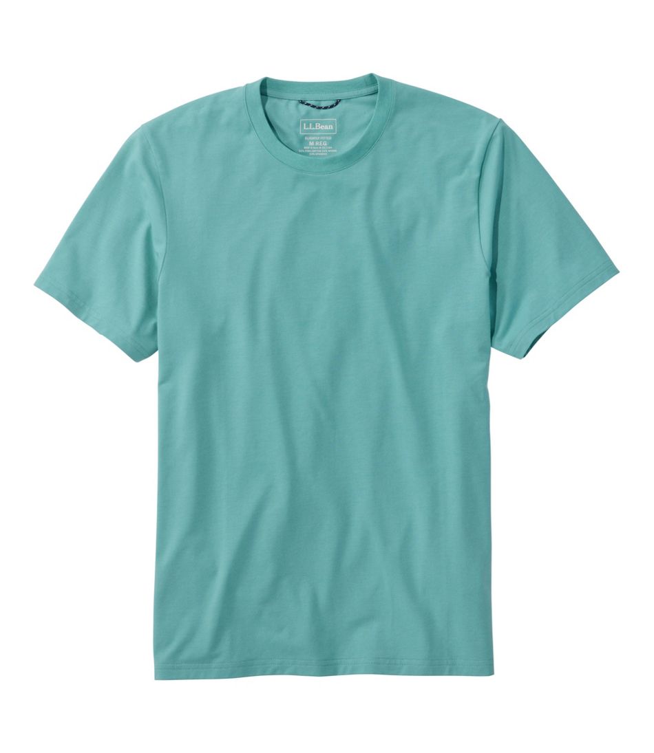 L.L.Bean Outlet | Men's Comfort Stretch Performance® Pima Tee, Short-Sleeve Without Pocket