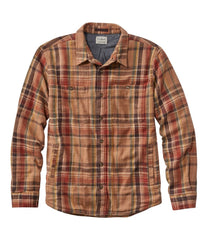 L.L.Bean Outlet | Men's 1912 Field Flannel Shirt, Lined, Slightly Fitted Untucked Fit, Plaid