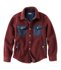 L.L.Bean Outlet | Men's Signature Mixed Media Fleece Shirt Jacket