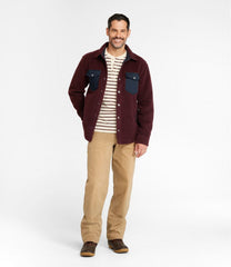 L.L.Bean Outlet | Men's Signature Mixed Media Fleece Shirt Jacket