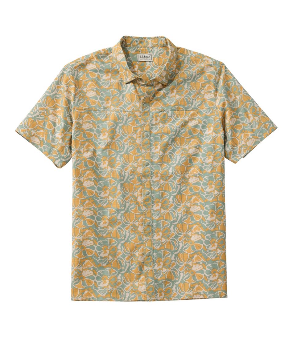 L.L.Bean New | Men's Ultralight Venture Shirt, Short-Sleeve Print