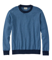 L.L.Bean | Men's All Seasons Cotton Blend Sweater, Crewneck, Stripe
