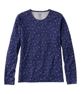 L.L.Bean On Sale | Women's Pima Cotton Tee, Long-Sleeve Crewneck Print