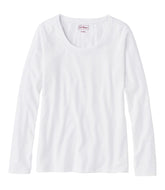 L.L.Bean On Sale | Women's Soft Stretch Supima-Blend Tee, Scoopneck Long-Sleeve