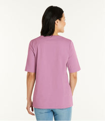 L.L.Bean | Women's Jewelneck Tee, Elbow-Sleeve