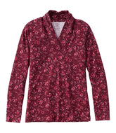 L.L.Bean Online | Women's Pima Cotton Tee, Shawl Long-Sleeve Print