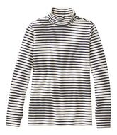 L.L.Bean Outlet | Women's Interlock Turtleneck, Long-Sleeve Stripe