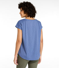 L.L.Bean US | Women's Streamside Tee, Short-Sleeve Ruched Crew