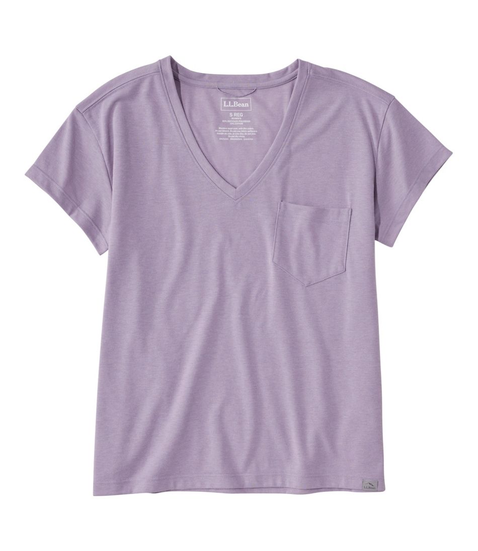L.L.Bean Discount | Women's Vista Camp Tee, Short-Sleeve V-Neck