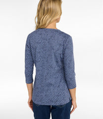 L.L.Bean For Sale | Women's Tee, Three-Quarter-Sleeve Splitneck Tunic Print
