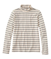 L.L.Bean Discount | Women's Soft Stretch Supima-Blend Tee, Turtleneck Stripe