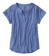L.L.Bean Sale | Women's Streamside Tee, Short-Sleeve Splitneck