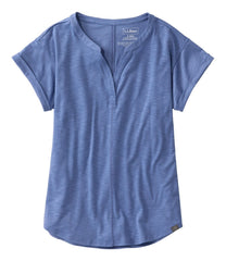 L.L.Bean Sale | Women's Streamside Tee, Short-Sleeve Splitneck