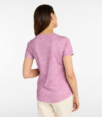 L.L.Bean On Sale | Women's Tee, Short-Sleeve Notch-Neck Print