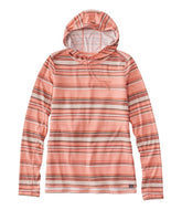 L.L.Bean Discount | Women's Everyday SunSmart® Hooded Pullover, Long-Sleeve Stripe
