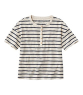 L.L.Bean Sale | Women's Signature Slub Tee, Short-Sleeve Henley Novelty