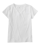 L.L.Bean | Women's Soft Stretch Supima-Blend Tee, Short-Sleeve V-Neck