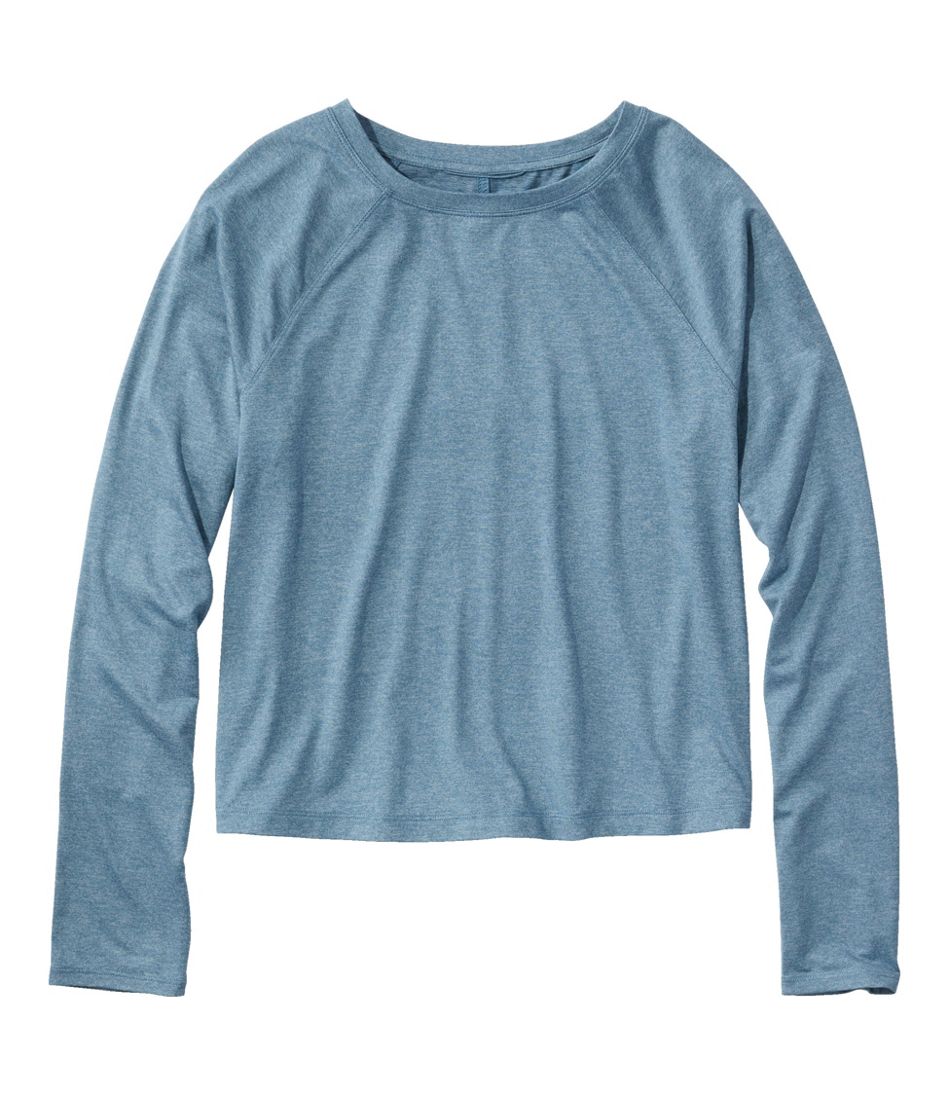 L.L.Bean Sale | Women's Movement Essential Tee, Long-Sleeve Cropped