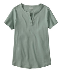 L.L.Bean On Sale | Women's Tee, Short-Sleeve Notch-Neck