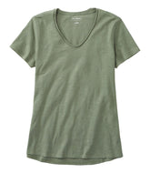 L.L.Bean Sale | Women's Organic Cotton Tee, V-Neck Short-Sleeve