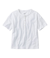 L.L.Bean Discount | Women's Signature Slub Tee, Short-Sleeve Henley