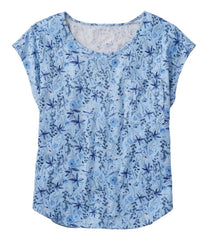 L.L.Bean Online | Women's Linen/Cotton Tee, Short-Sleeve Scoopneck Print