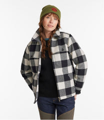 L.L.Bean Online | Women's Maine Guide Zip Front Jac-Shirt with Primaloft, Plaid
