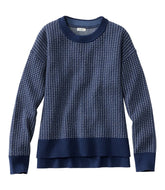 L.L.Bean | Women's Wicked Soft Cotton/Cashmere Crewneck Sweater, Pattern