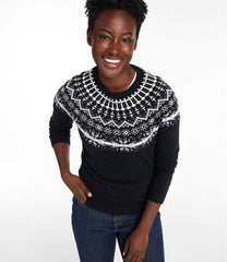 L.L.Bean For Sale | Women's Classic Cashmere Sweater, Crewneck Fair Isle