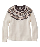L.L.Bean Online | Women's Bean's Classic Ragg Wool Sweater, Crewneck Fair Isle