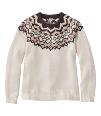 L.L.Bean Online | Women's Bean's Classic Ragg Wool Sweater, Crewneck Fair Isle