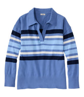 L.L.Bean Outlet | Women's Cotton/Cashmere Sweater, Polo Stripe