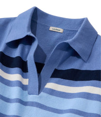 L.L.Bean Outlet | Women's Cotton/Cashmere Sweater, Polo Stripe