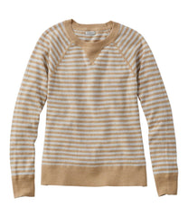 L.L.Bean Outlet | Women's Organic Cotton Slub Sweater, Crewneck Stripe