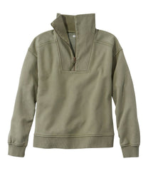 L.L.Bean Discount | Women's Sunwashed Sweats, Quarter-Zip