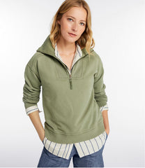 L.L.Bean Discount | Women's Sunwashed Sweats, Quarter-Zip