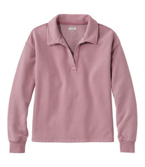 L.L.Bean Online | Women's Sunwashed Sweats, Splitneck Polo