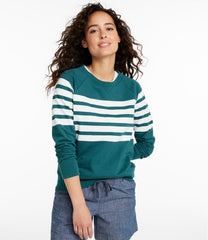 L.L.Bean Sale | Women's Peaks Island Crewneck, Stripe