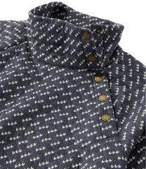 L.L.Bean US | Women's Quilted Sweatshirt, Snapneck Pullover Print