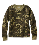 L.L.Bean Outlet | Women's Quilted Sweatshirt, Crewneck Pullover Print