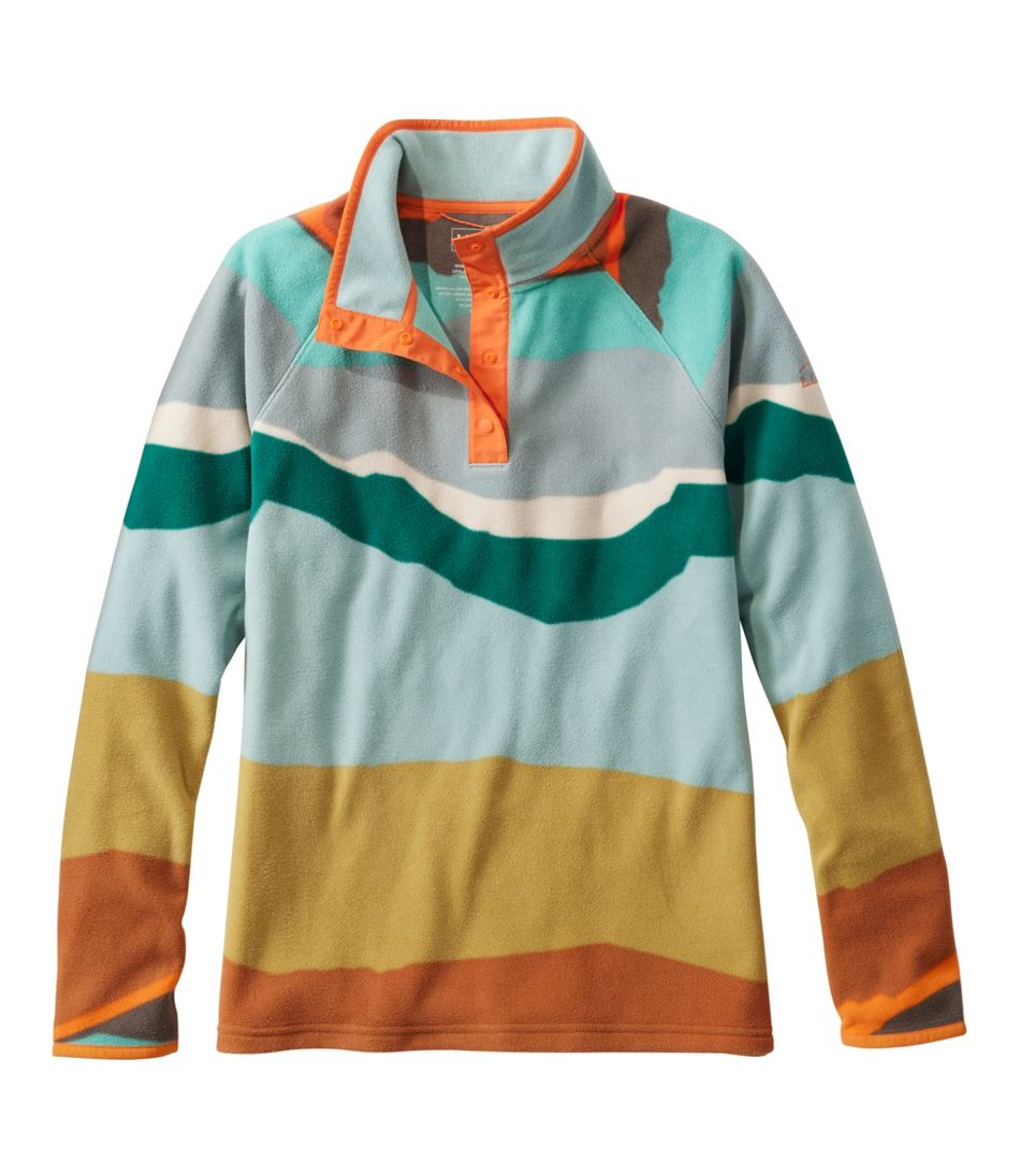 L.L.Bean New | Women's All Season Access Fleece Pullover, Print