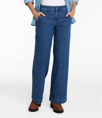 L.L.Bean On Sale | Women's True Shape Jeans, High-Rise Wide-Leg Trouser