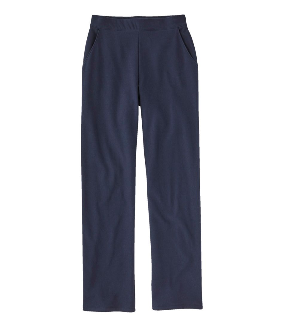 L.L.Bean Sale | Women's Perfect Fit Pants, Fleece-Backed Straight-Leg