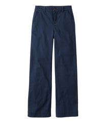 L.L.Bean | Women's Comfort Stretch Pants, Mid-Rise Wide-Leg Chino