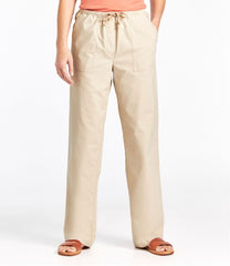 L.L.Bean Online | Women's Sunwashed Canvas Pants, High-Rise Straight-Leg