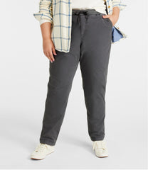 L.L.Bean Discount | Women's Stretch Ripstop Pull-On Pants, Slim-Leg Fleece-Lined
